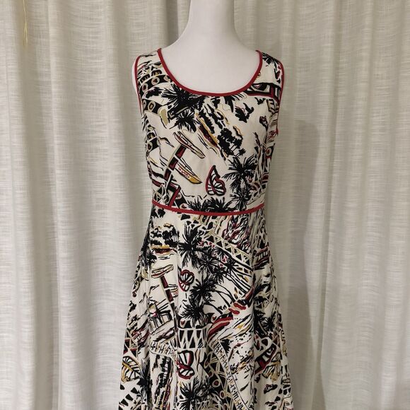 Alexandra Bartlett Women's Linen Blend Sleeveless Dress-Size 8 - Picture 1 of 13
